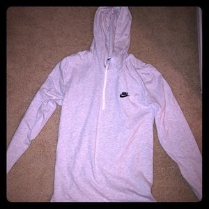 Nike gray long sleeve shirt hoodie.